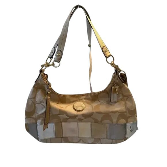 COACH SIGNATURE STRIPE MULTI STRIPE DEMI CROSSBODY - REHAB PROJECT - Picture 1 of 5